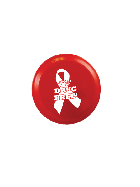 Proud to Be Drug Free! 4 inch Flying Disk
