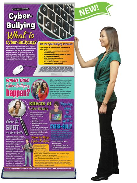 Cyber-Bullying Retractable Presentation Banner w/Stand