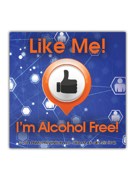 Like Me: I'm Alcohol Free Sticker