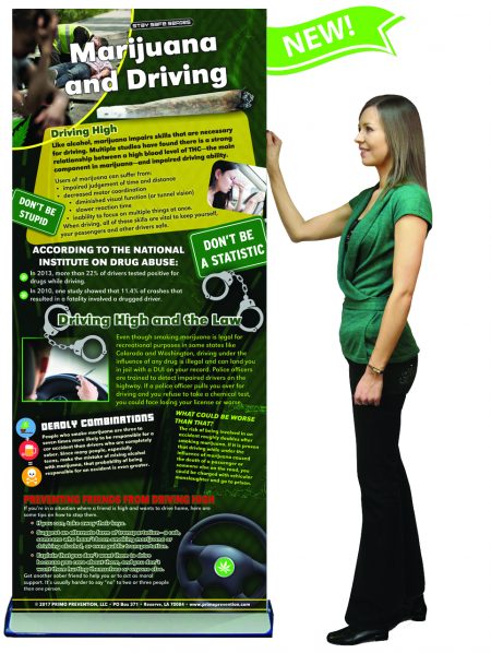 Marijuana & Driving Retractable Banner w/Stand
