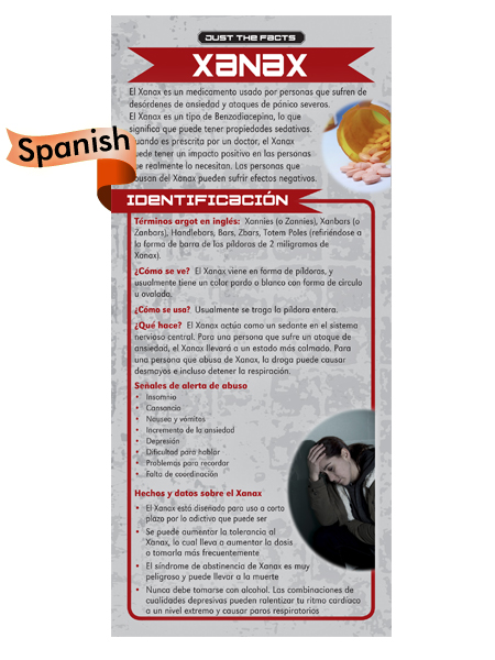 *SPANISH* Just the Facts Rack Card: Xanax