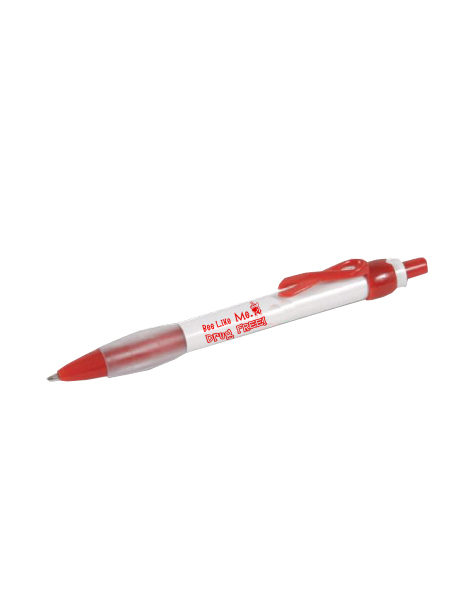 Bee Like Me Drug Free - Red Awareness Ribbon Pen