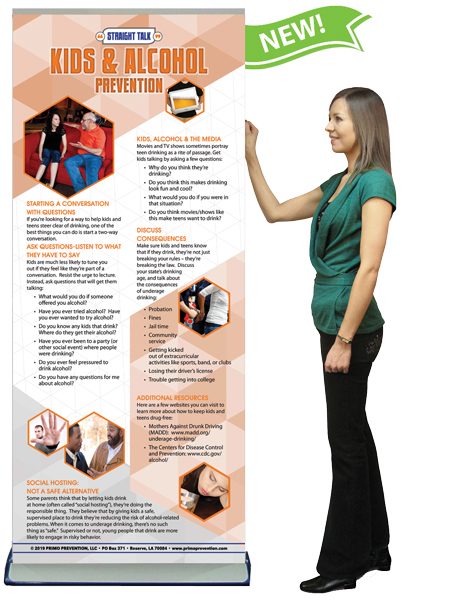 Starting a Conversation: Kids & Alcohol Presentation Banner w/Stand