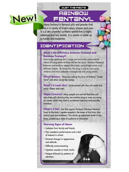 Just the Facts Rack Card: Rainbow Fentanyl
