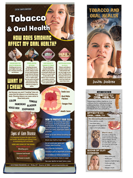 Tobacco & Oral Health Retractable Banner, Pamphlet & Rack Card Package