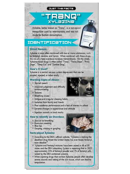 Just the Facts Rack Card: "Tranq" Xylazine