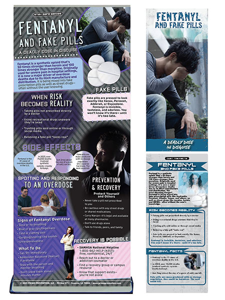 Fentanyl & Fake Pills Retractable Banner Package