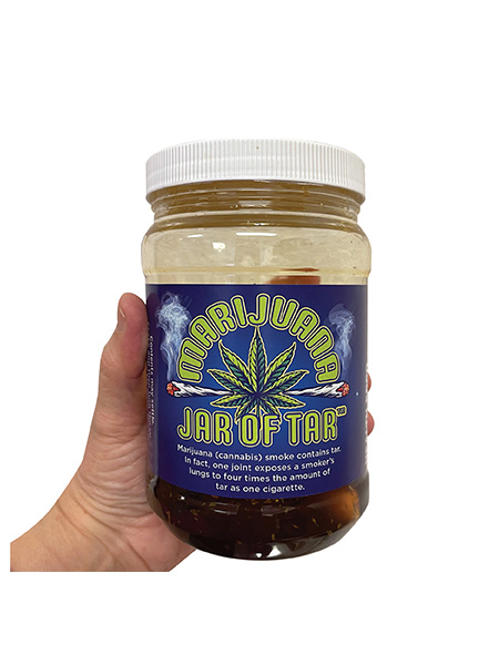 Marijuana Jar of Tar Display